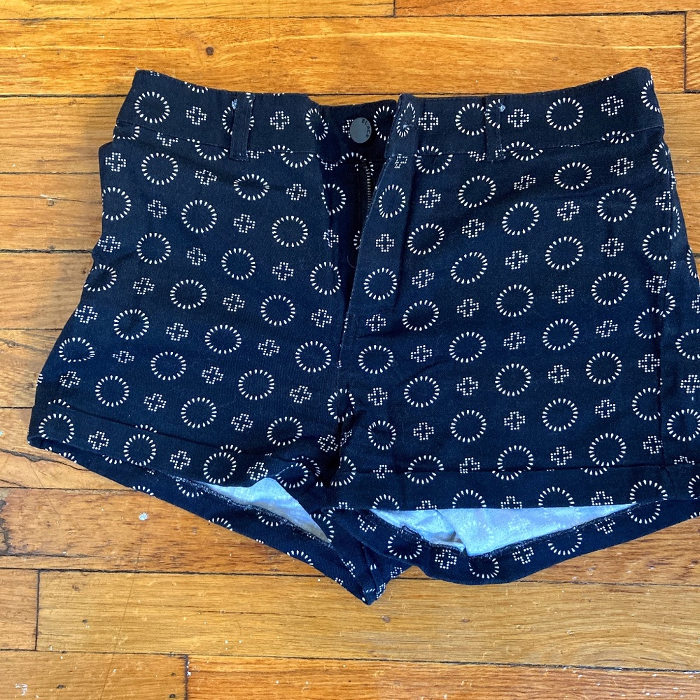 High Waisted Patterned Shorts